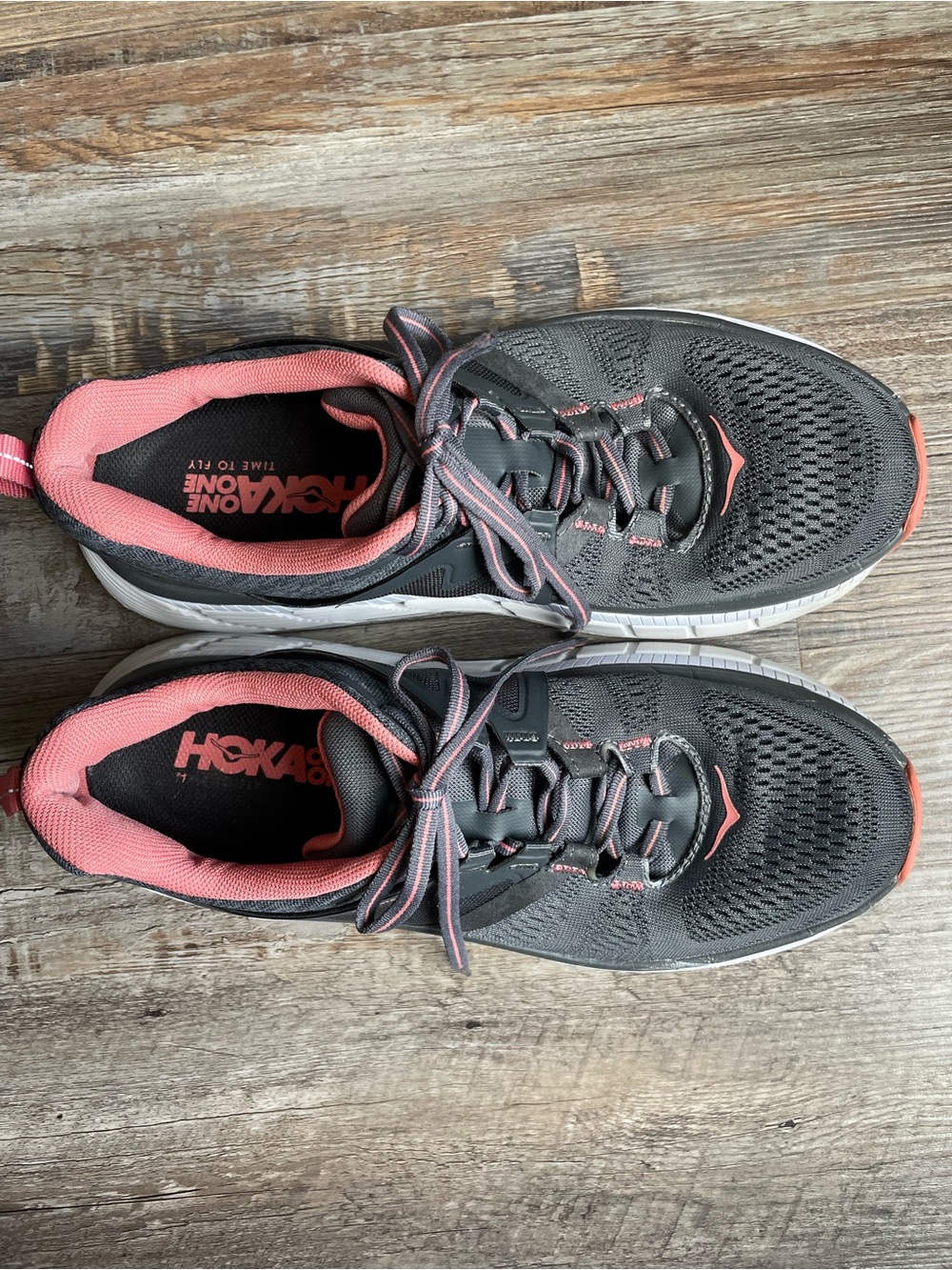 HOKA One One Gaviota 2 Women's Running Shoe in Dark Shadow / Lantana, Size 11 - Picture 4 of 12